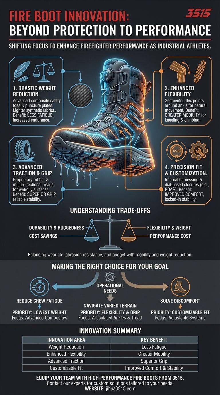 Dans quels domaines les fabricants innovent-ils pour les bottes de pompier ? Améliorer les performances et la sécurité des pompiers Guide Visuel