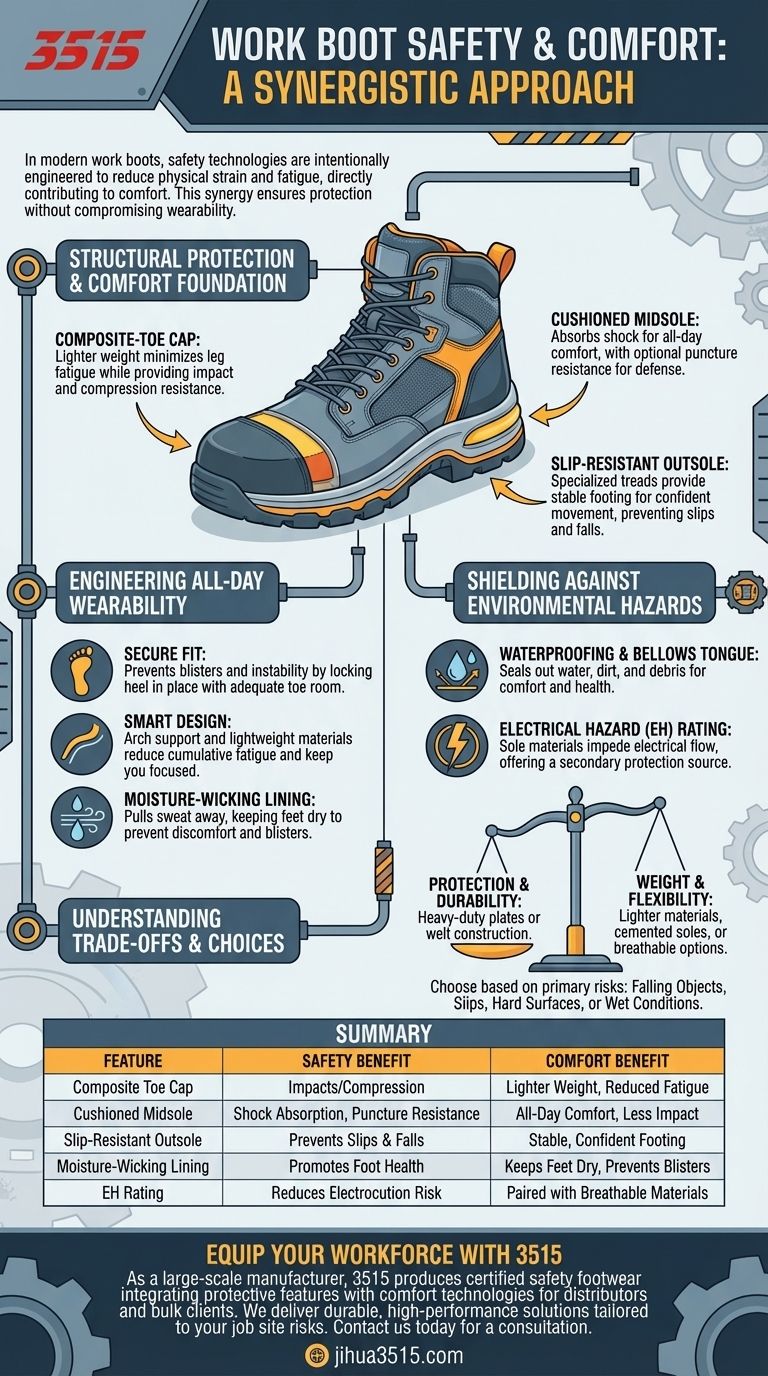 安全鞋的功能如何同时提升整体舒适度和安全性？揭秘全天候防护的秘诀 图解指南