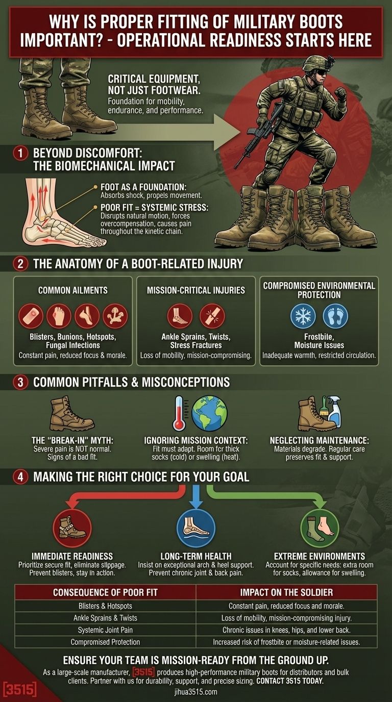 ¿Por qué es importante el ajuste adecuado de las botas militares? La base de la preparación del soldado Guía Visual