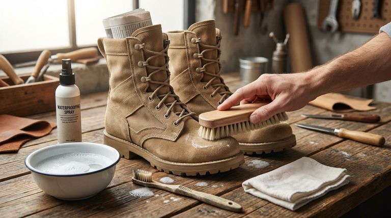 Quelles fournitures sont nécessaires pour nettoyer les bottes militaires en daim ? Kit essentiel pour un entretien doux et efficace