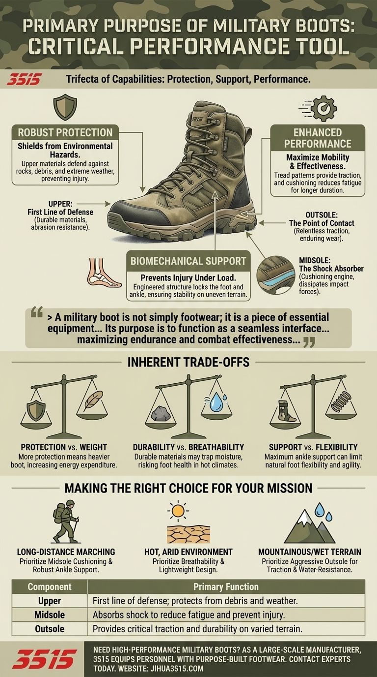 What is the primary purpose of military boots? Ensuring Protection, Support, and Performance Visual Guide