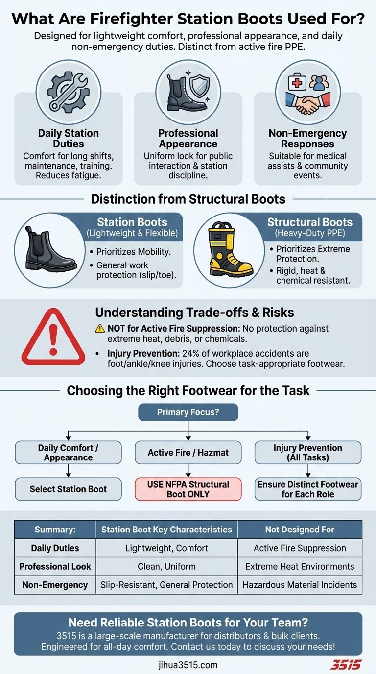 Wofür werden Feuerwehrstiefel im Gerätehaus verwendet? Essentielle Fußbekleidung für täglichen Komfort und Professionalität im Gerätehaus Visuelle Anleitung