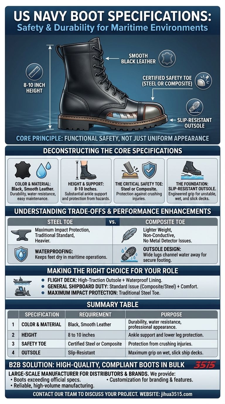 ما هي مواصفات أحذية البحرية؟ دليل للأحذية المعتمدة من قبل البحرية الأمريكية دليل مرئي