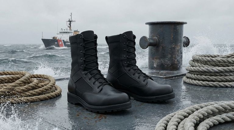 ¿Cuáles son las características de las botas de la Guardia Costera? Calzado duradero y conforme para misiones marítimas