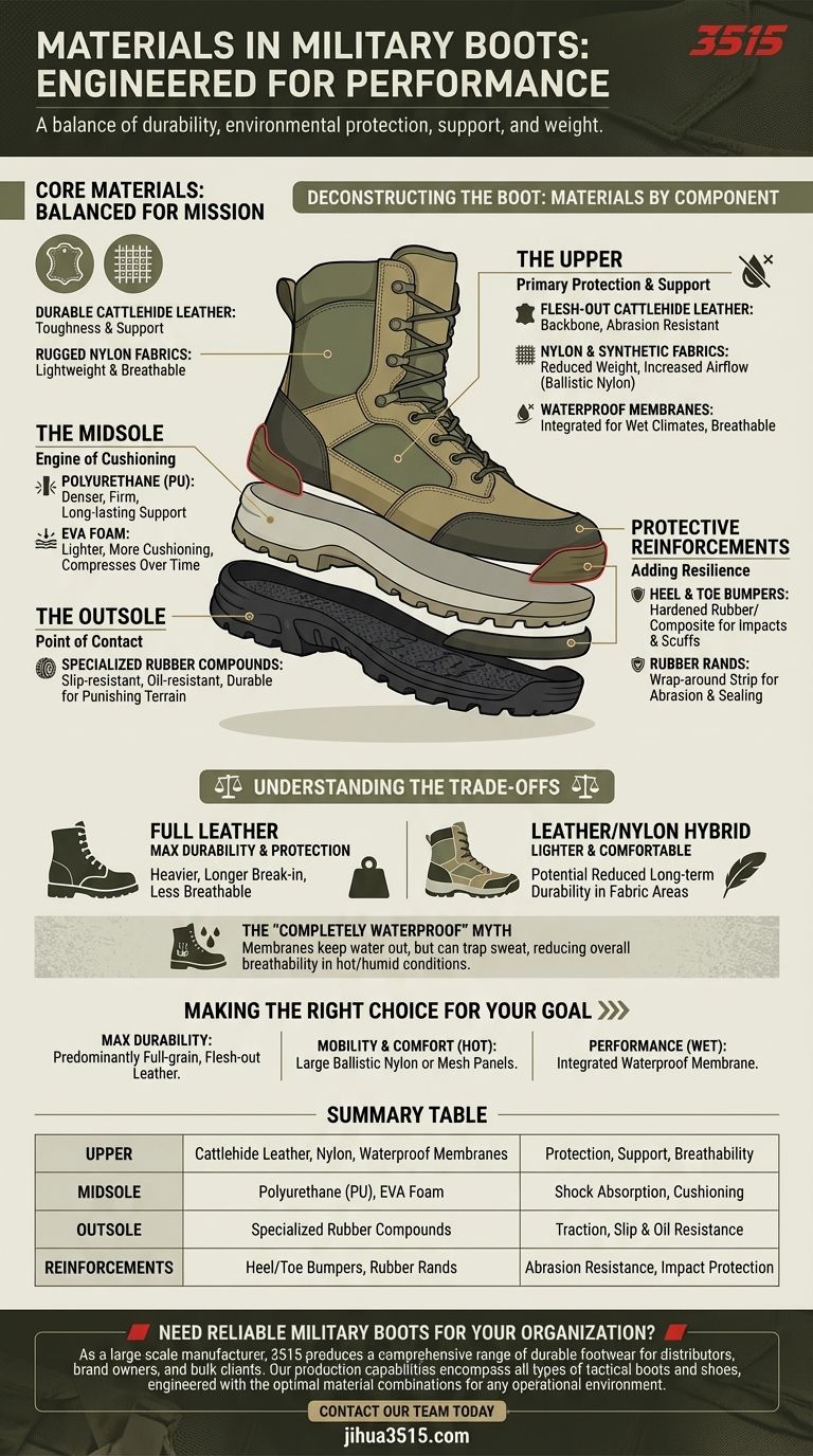 军靴常用什么材料？耐用、防护性鞋类的指南 图解指南