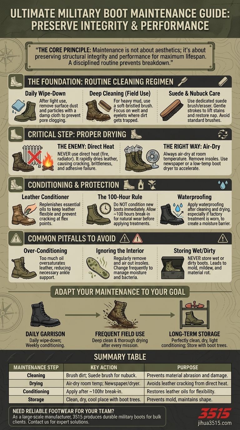 군화는 어떻게 관리해야 할까요? 내구성과 성능을 극대화하기 위한 가이드 시각적 가이드