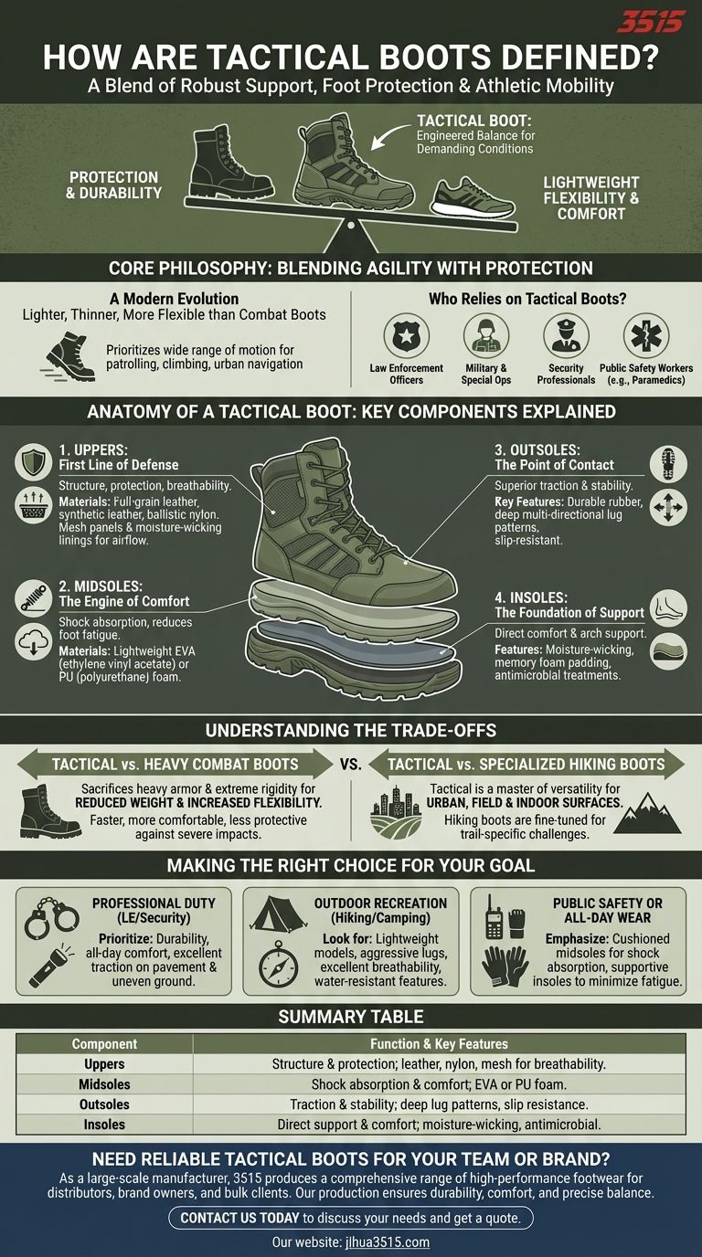 전술 부츠는 일반적으로 어떻게 정의됩니까? 고성능 신발 가이드 시각적 가이드