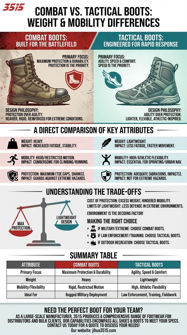 Was sind die Unterschiede in Gewicht und Mobilität zwischen Kampf- und taktischen Stiefeln? Wählen Sie den richtigen Stiefel für Ihre Mission Visuelle Anleitung