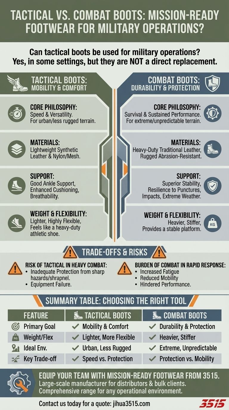 战术靴可以用于军事行动吗？为您的任务选择合适的鞋类 图解指南