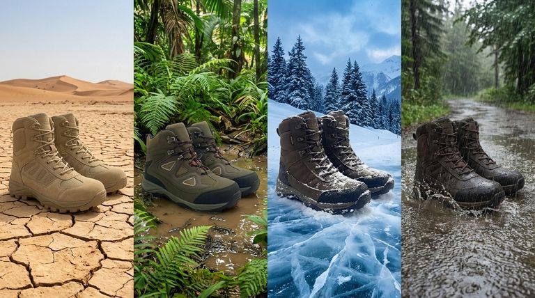 Quels sont les types courants de bottes tactiques basés sur le climat ? Trouvez la botte parfaite pour votre environnement