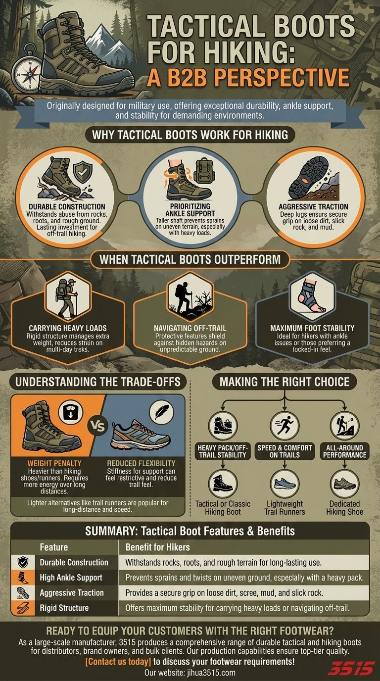 Qu'est-ce qui fait des bottes tactiques un bon choix pour les randonneurs ? Durabilité et maintien de la cheville inégalés Guide Visuel