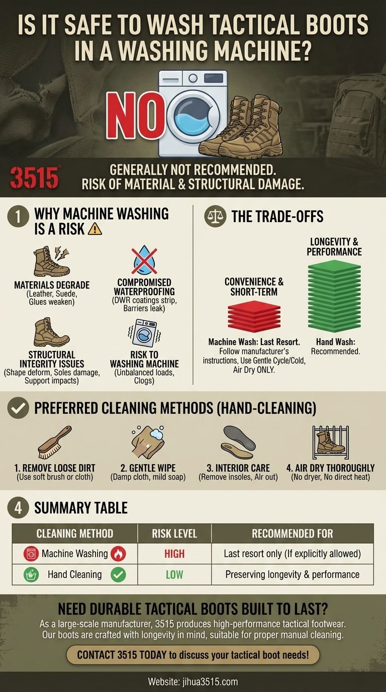 Est-il sûr de laver les bottes tactiques dans une machine à laver ? Protégez la durée de vie et les performances de vos bottes Guide Visuel