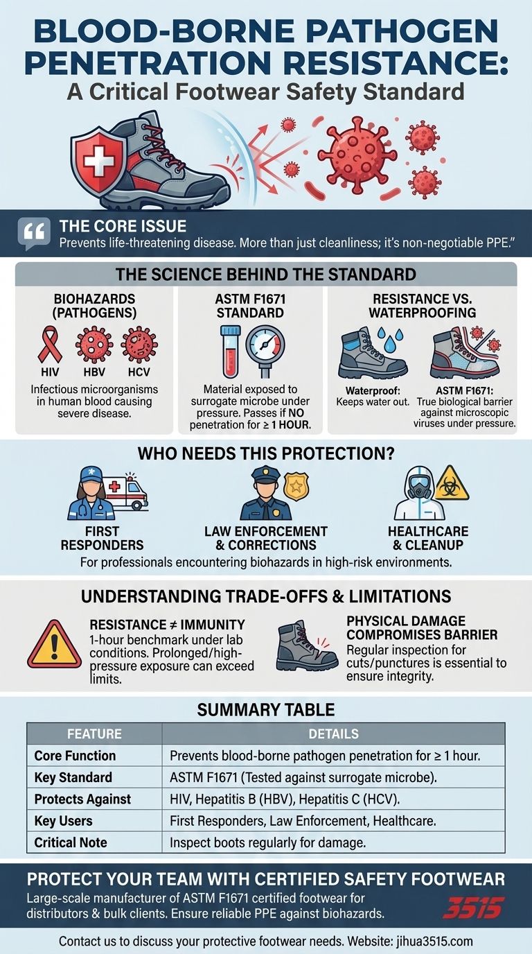 혈액 매개 병원체 침투 저항이란 무엇인가요? 고위험 직업군을 위한 필수 보호 장치 시각적 가이드