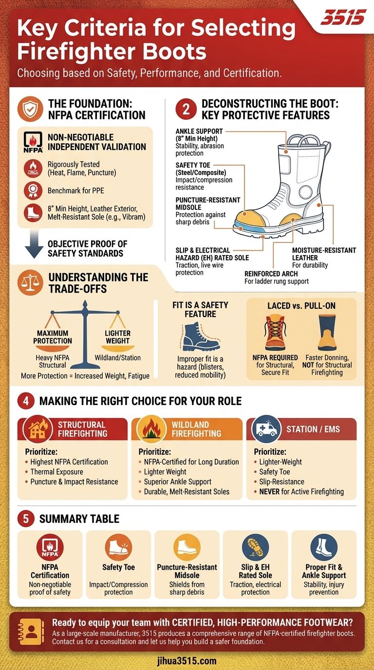 Quels sont les critères clés pour la sélection des bottes de pompiers ? Assurer une sécurité et des performances maximales Guide Visuel