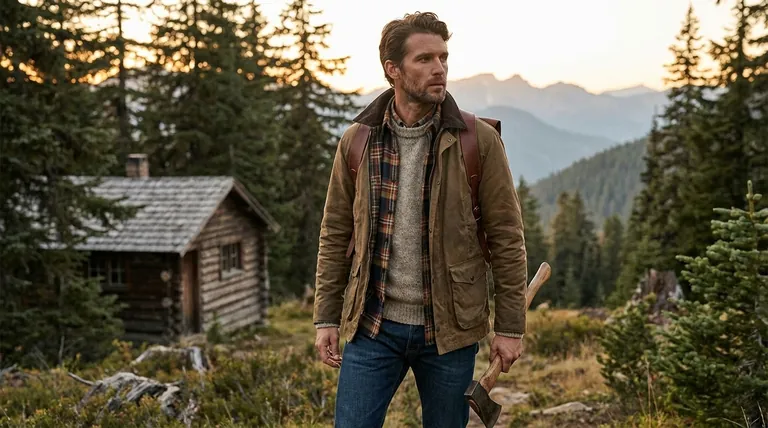 Quels articles vestimentaires complètent le look "Outdoorsman/Heritage" avec des bottes à bout moccasin ? Construisez une garde-robe intemporelle et robuste.