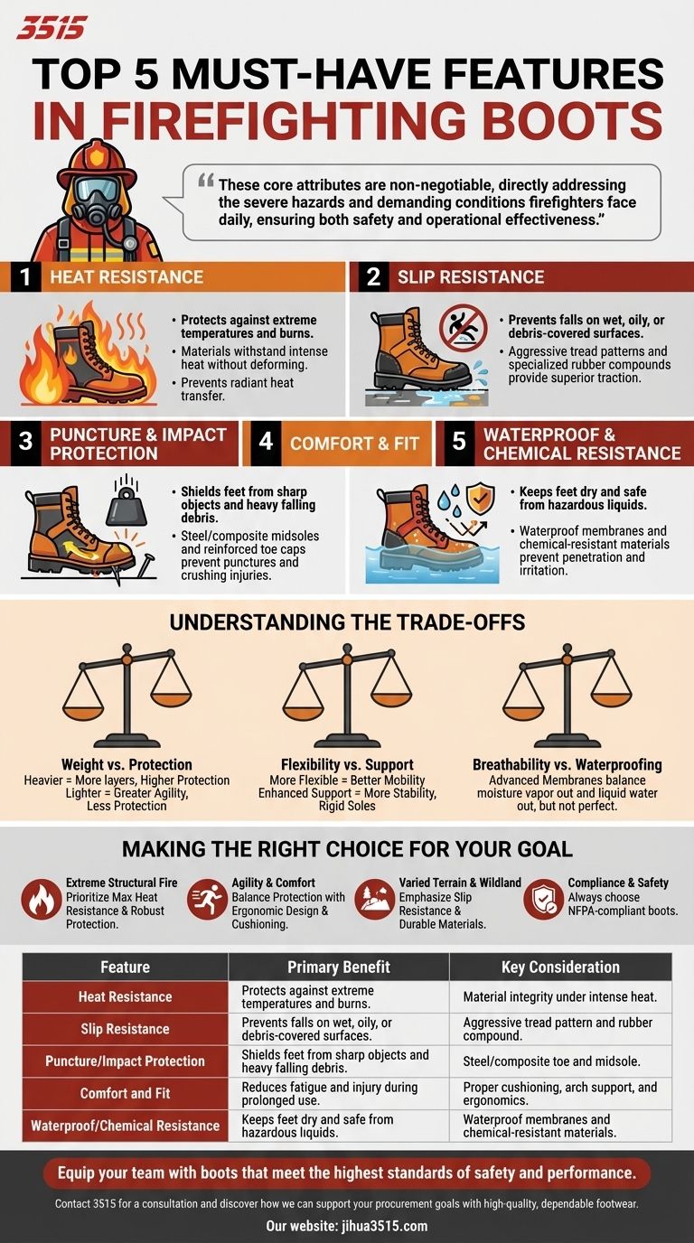 Quelles sont les 5 caractéristiques indispensables des bottes de pompier ? Guide essentiel pour la sécurité des pompiers Guide Visuel
