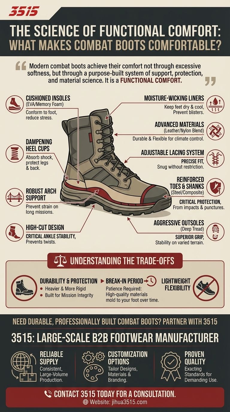 Cosa rende comodi gli stivali da combattimento? La scienza del supporto e della durata Guida Visiva