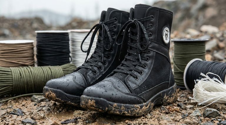 전투화 끈은 무엇으로 만들어지나요? 흔들림 없는 내구성과 성능을 위해 설계되었습니다.