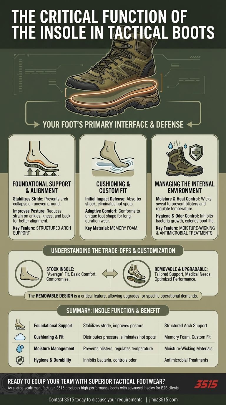 タクティカルブーツのインソール（中敷き）の機能とは？足のサポートとパフォーマンスのガイド ビジュアルガイド
