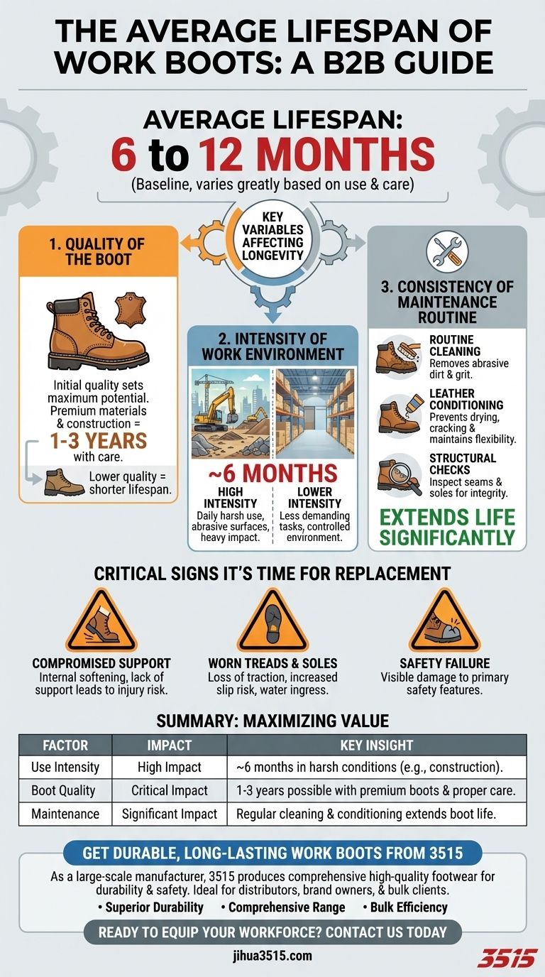 ما هو متوسط عمر أحذية العمل؟ إطالة عمر أحذيتك بالعناية الخبيرة دليل مرئي