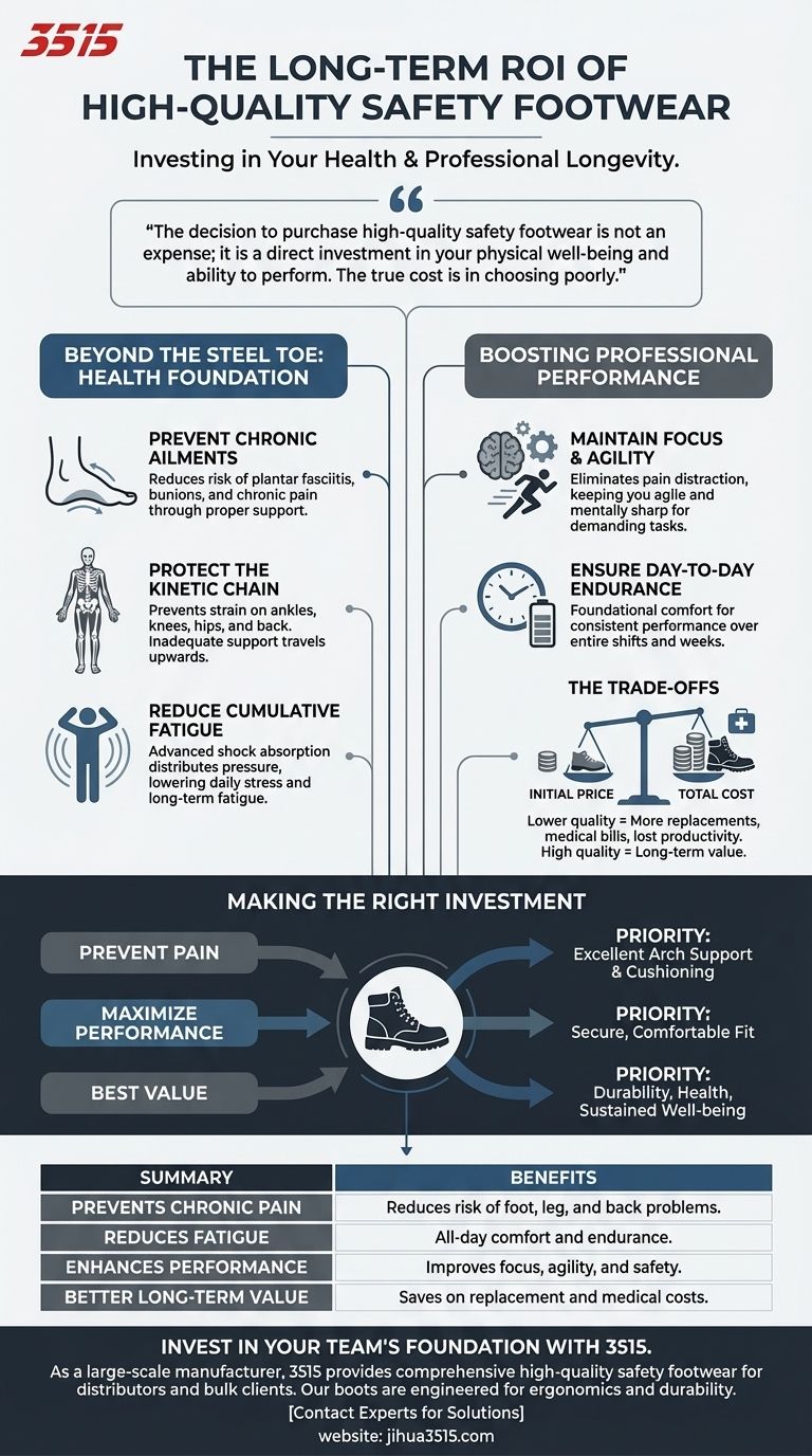 Was sind die langfristigen Vorteile einer Investition in hochwertige Sicherheitsschuhe? Schützen Sie Ihre Gesundheit & Karriere Visuelle Anleitung