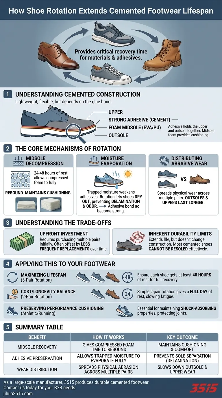 Comment la rotation des chaussures affecte-t-elle la longévité des chaussures collées ? Prolongez la durée de vie de vos chaussures grâce à un entretien approprié Guide Visuel
