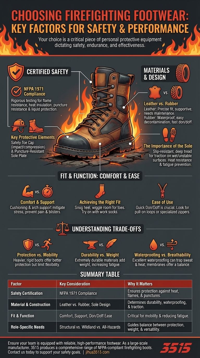 Welche Faktoren sollten bei der Auswahl von Feuerwehrstiefeln berücksichtigt werden? Ein Leitfaden für Sicherheit und Leistung Visuelle Anleitung