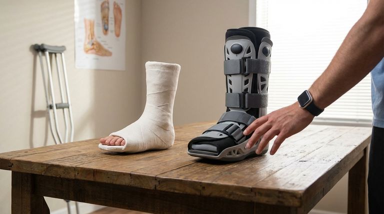 Wie werden Fußverletzungen heute im Vergleich zu früher behandelt? Von starren Gipsverbänden bis zur aktiven Genesung