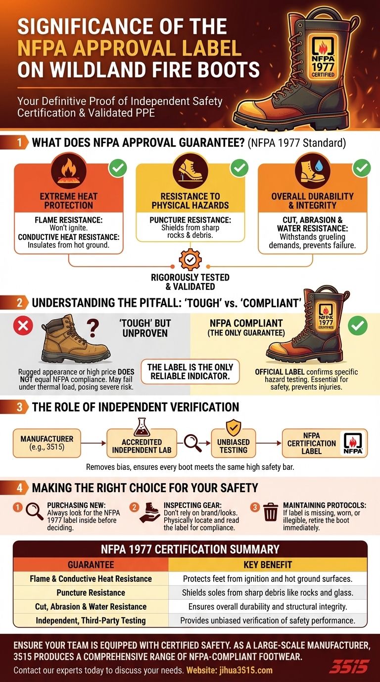 NFPA 认证标签对消防靴有何意义？您的权威认证安全指南 图解指南
