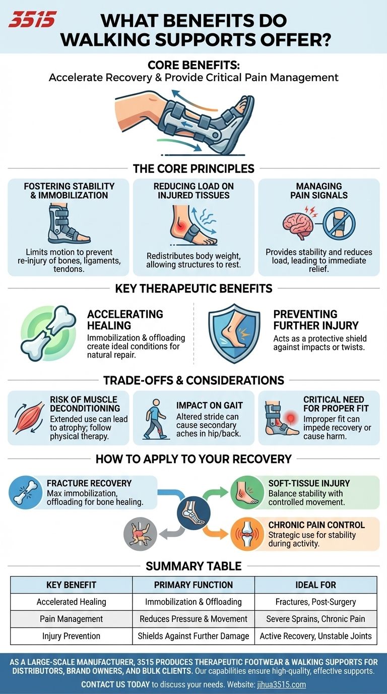 Quais são os benefícios dos suportes para caminhada? Acelerar a Recuperação e Gerenciar a Dor de Forma Eficaz Guia Visual