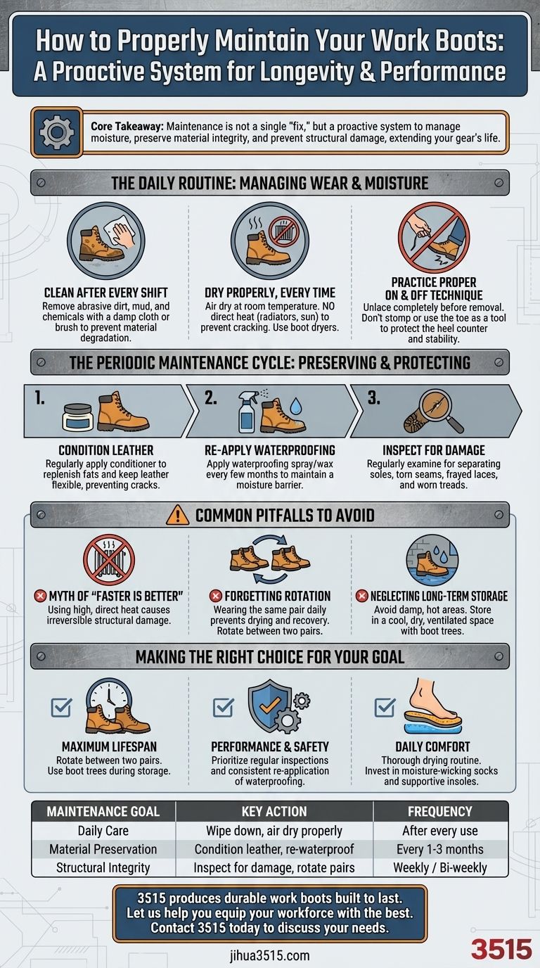Каковы советы по уходу за рабочими ботинками? Продление срока службы и максимизация производительности Визуальное руководство