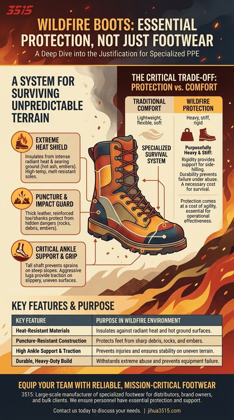 Perché gli stivali antincendio sono DPI essenziali? Il ruolo critico delle calzature specializzate Guida Visiva