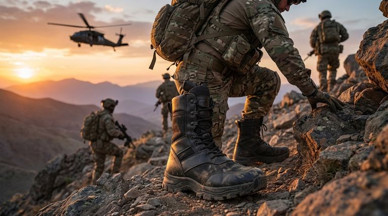 Que tipos de botas são usadas pela Bravo no SEAL Team? Salomon & Merrell para Desempenho de Elite