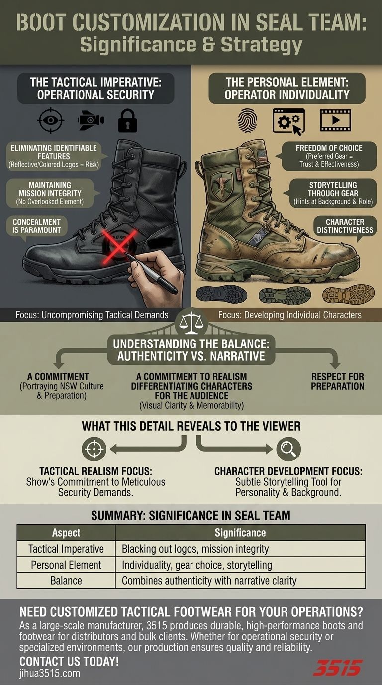 ما هي أهمية تخصيص الأحذية في مسلسل "SEAL Team"؟ تعزيز الواقعية التكتيكية وعمق الشخصية دليل مرئي