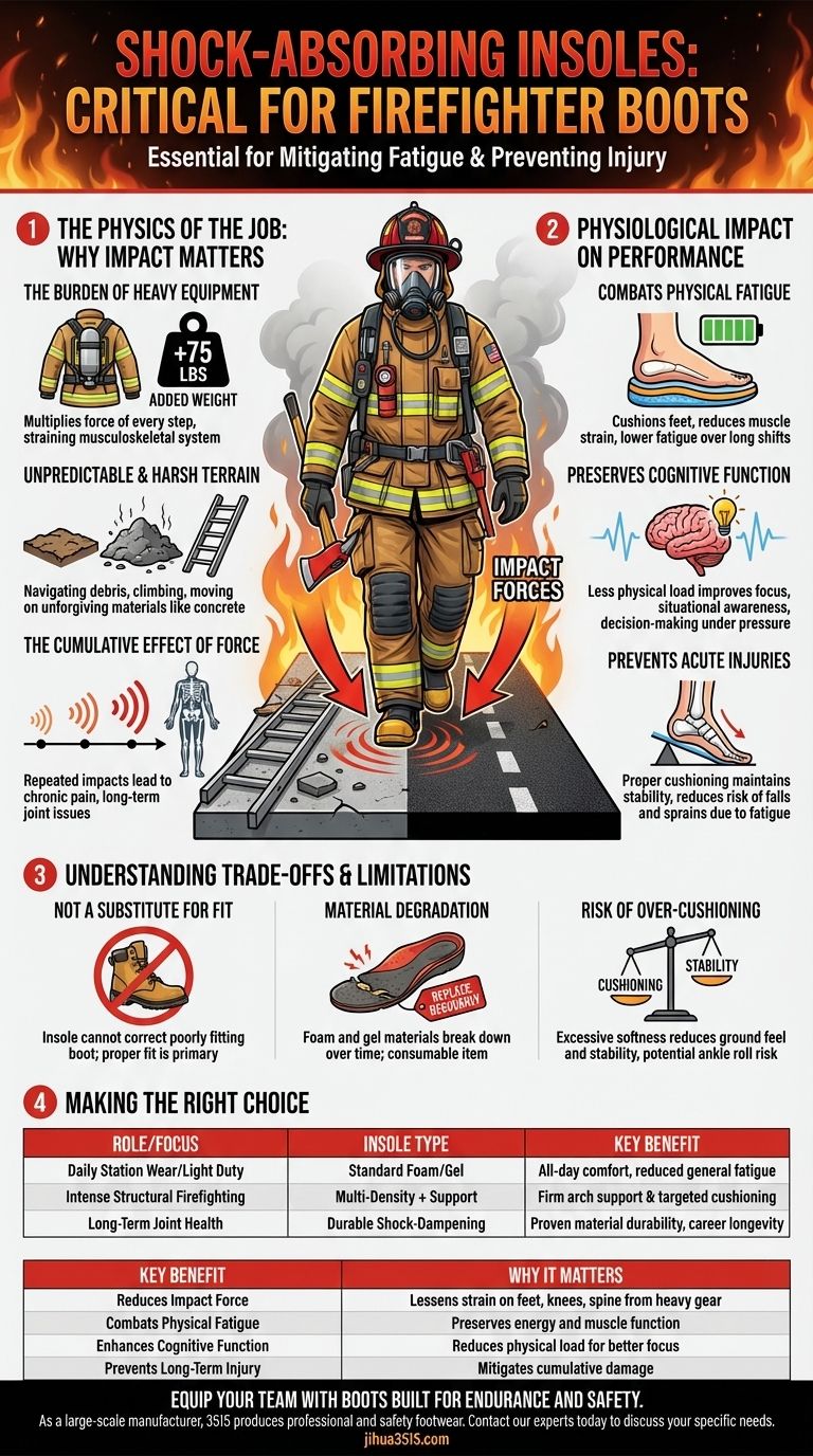 消防靴中的减震鞋垫为何重要？提高安全性并减轻疲劳 图解指南