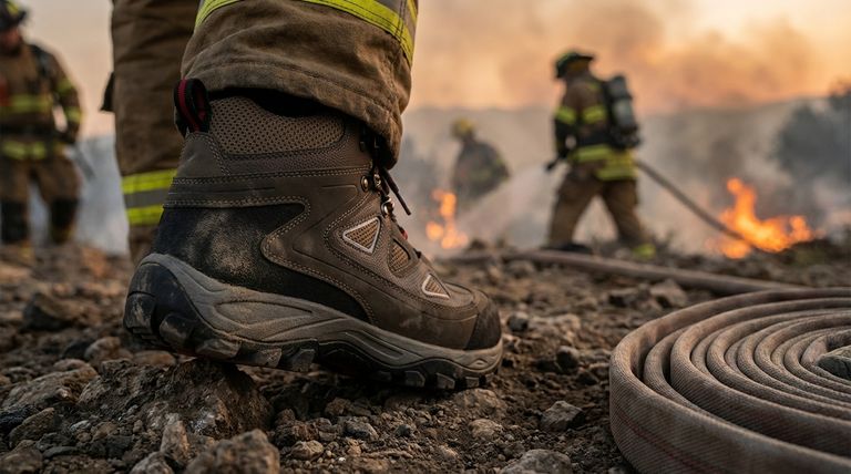 ¿Cómo beneficia un contrafuerte de talón reforzado a las botas de bombero? Bloqueo de la estabilidad para una respuesta más segura y eficaz