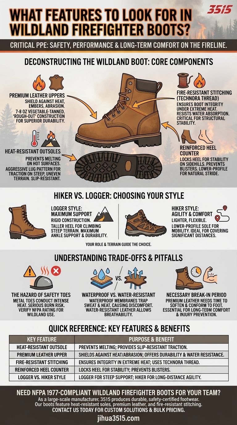 Quelles caractéristiques rechercher dans des bottes de pompier de lutte contre les incendies de forêt ? Éléments de sécurité critiques de la norme NFPA 1977 Guide Visuel