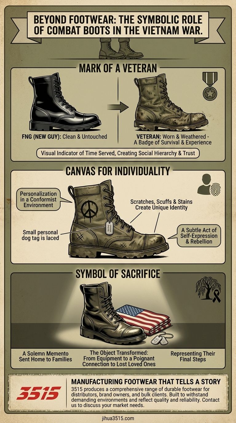 Qual foi o papel das botas de combate na Guerra do Vietnã? Além da praticidade, a identidade pessoal Guia Visual