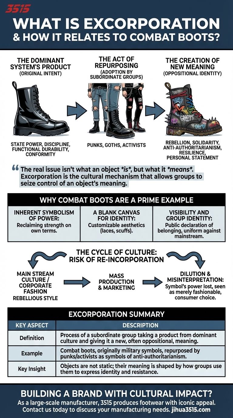 Qu'est-ce que l'excorporation et quel est son rapport avec les bottes de combat ? Comprendre la rébellion culturelle Guide Visuel