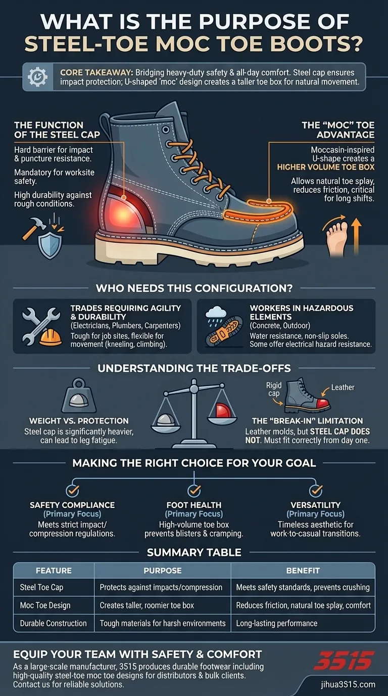 ما هو الغرض من أحذية مقدمة الحذاء المصنوعة من الفولاذ؟ تحقيق السلامة والراحة طوال اليوم دليل مرئي
