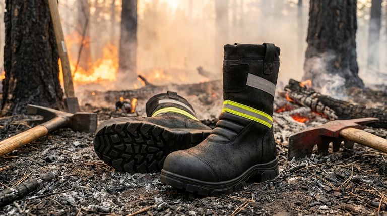 Che tipo di pelle viene utilizzata negli stivali da vigile del fuoco di boscaglia? Scopri il materiale certificato NFPA
