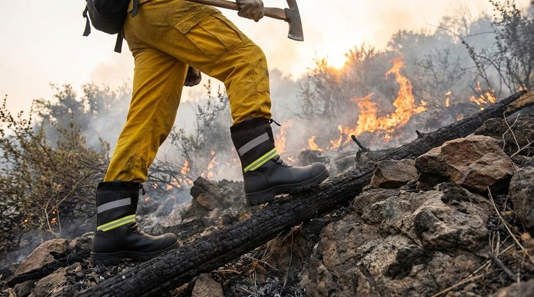 Perché è importante scegliere le calzature giuste per la lotta agli incendi boschivi? Proteggi le tue fondamenta sulla linea del fuoco