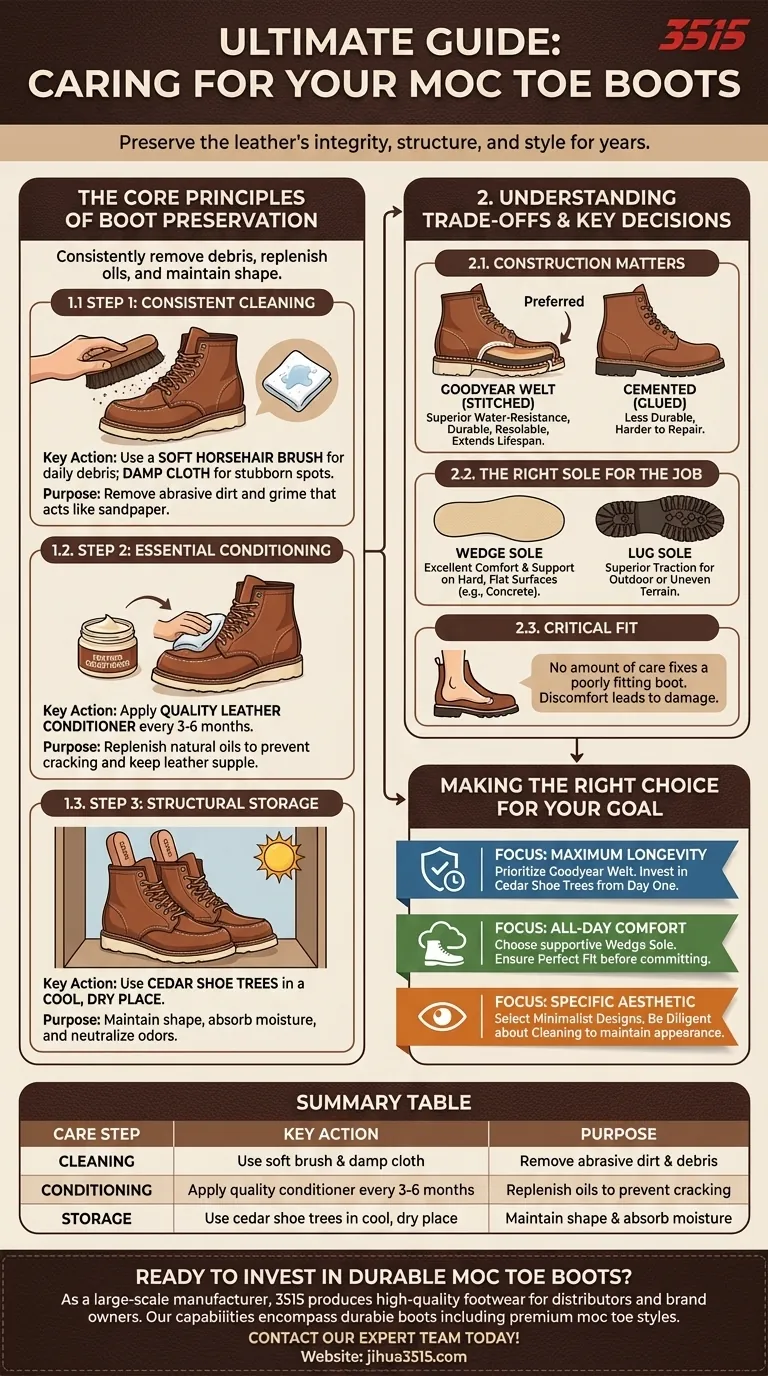 Quels sont quelques conseils pour l'entretien des bottes à bout mocassin ? Prolongez leur durée de vie grâce à un entretien proactif Guide Visuel
