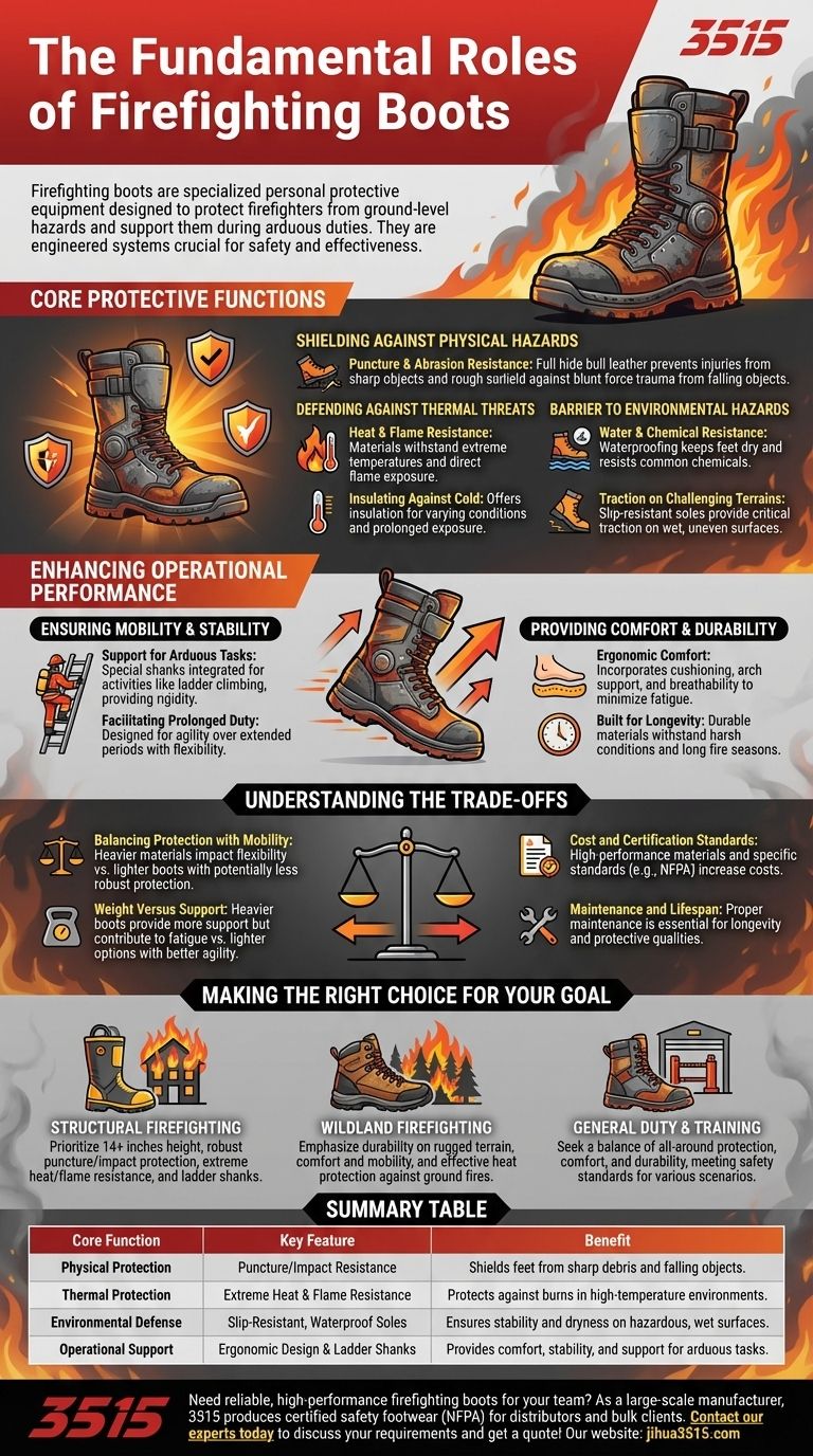 ما هي الأدوار الأساسية لأحذية مكافحة الحرائق؟ حماية وأداء أساسيان لرجال الإطفاء دليل مرئي