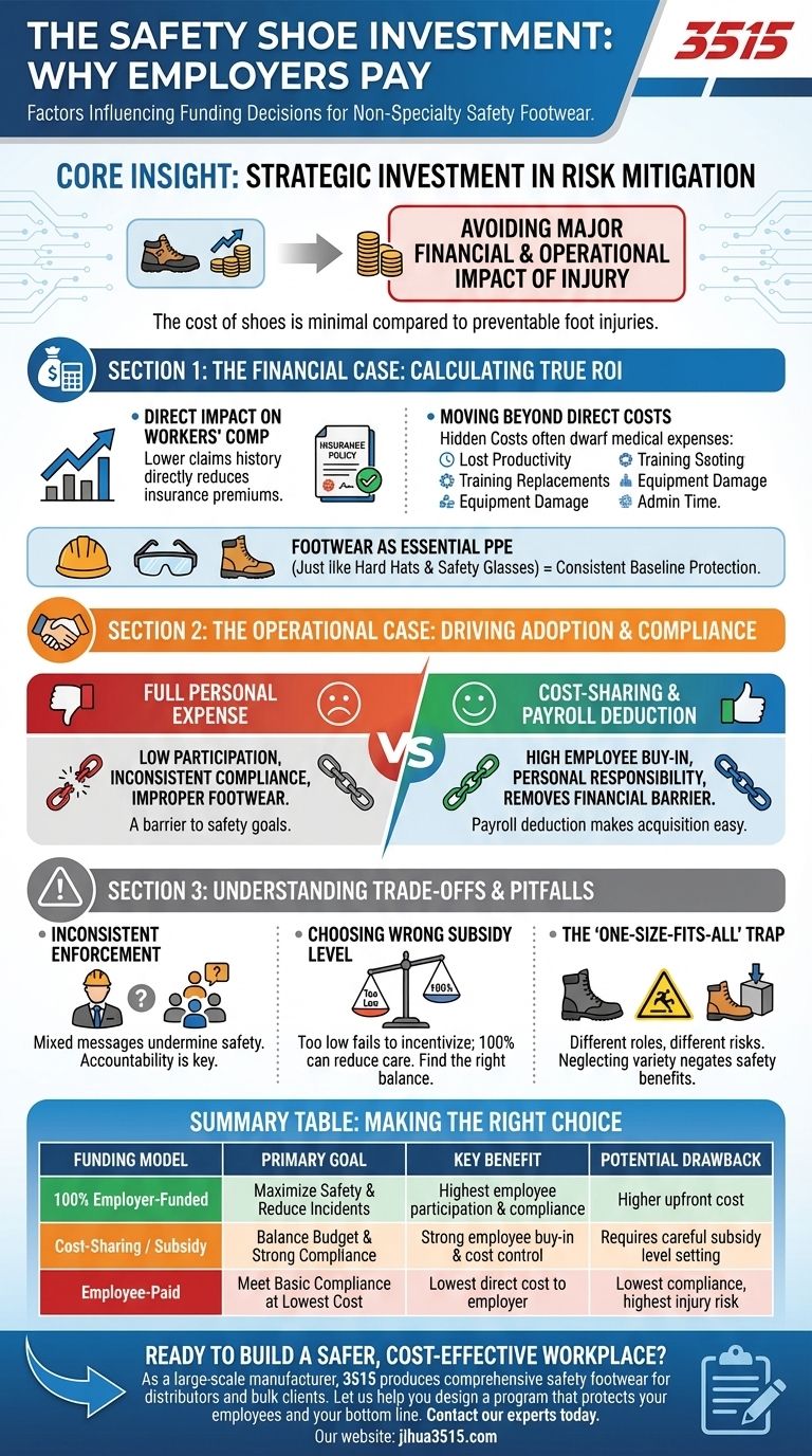 哪些因素会影响雇主为非专业安全鞋付费的决定？最大化投资回报率和安全性 图解指南