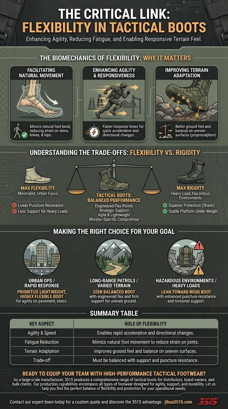 Quel rôle joue la flexibilité dans les bottes tactiques ? Améliorer l'agilité et réduire la fatigue des opérateurs Guide Visuel