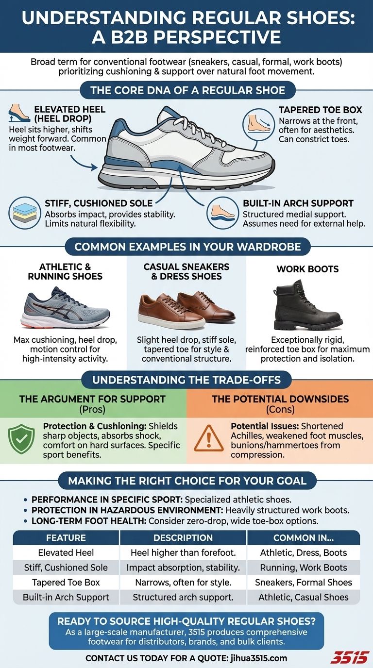 ¿Qué tipos de calzado entran en la categoría de zapatos normales? Una guía sobre el diseño de calzado convencional Guía Visual