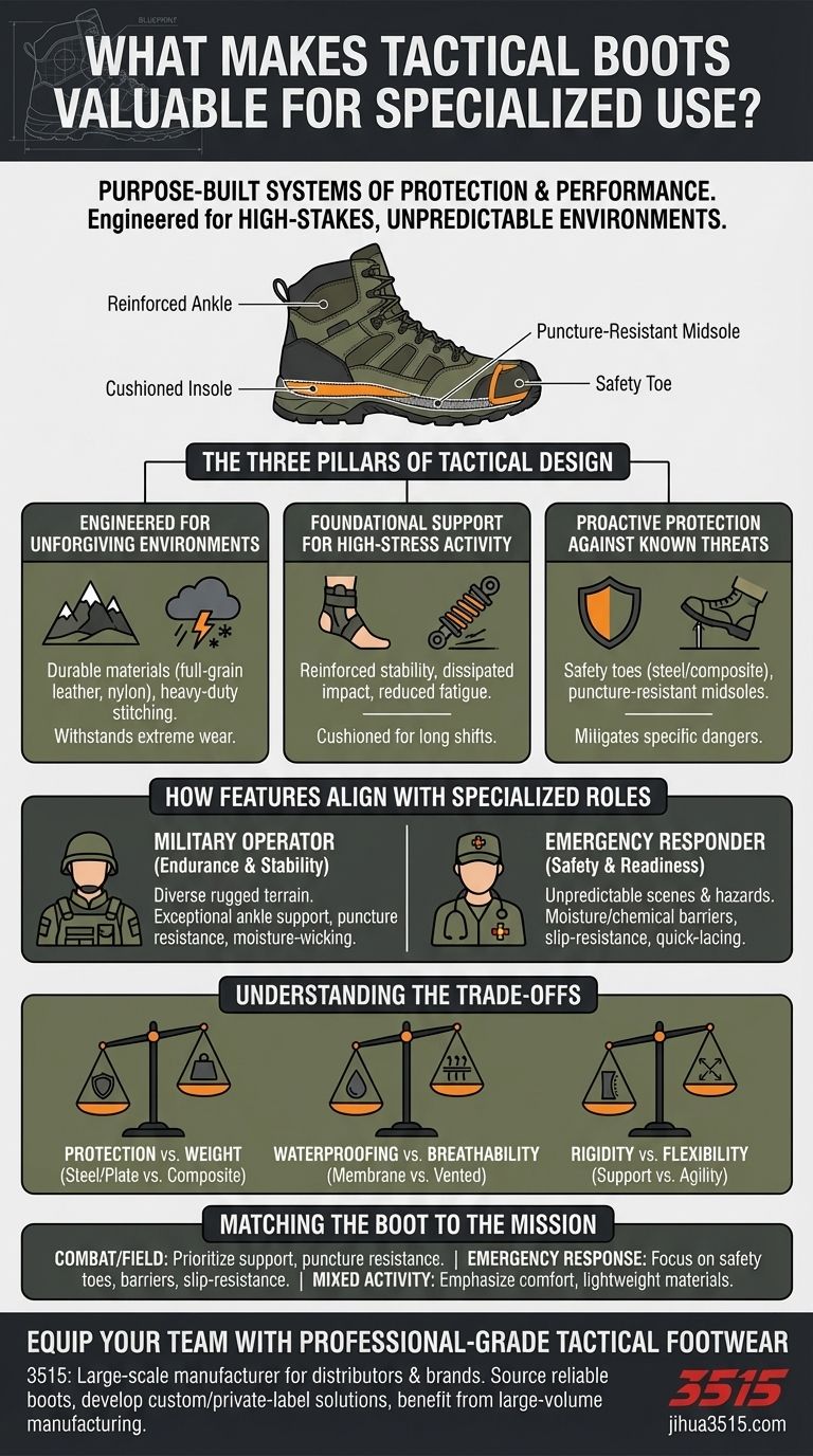 ¿Qué hace que las botas tácticas sean valiosas para uso especializado? Protección y rendimiento esenciales para roles de alto riesgo. Guía Visual