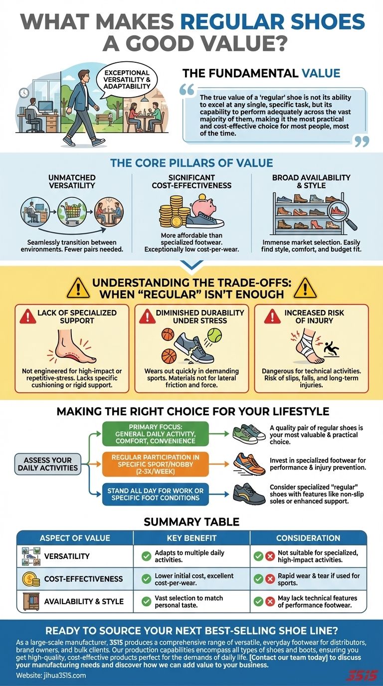 ما الذي يجعل الأحذية العادية ذات قيمة جيدة؟ تنوع لا مثيل له للحياة اليومية دليل مرئي