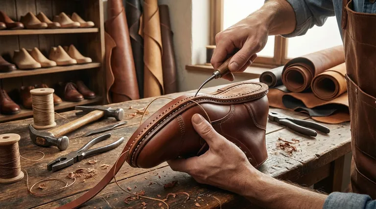 O que torna o couro com construção Goodyear Welted especial? Descubra o segredo para calçados que duram décadas